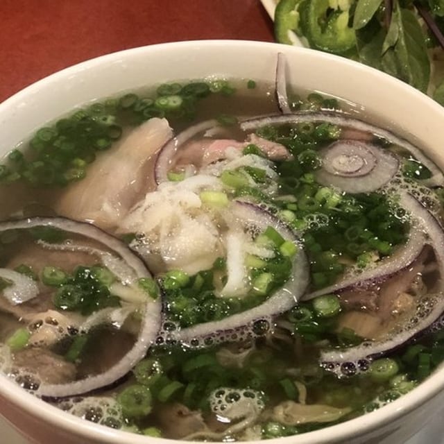 18. Pho Tai Nam Gau Sach Bo Vien / Noodles with Rare Ribeye, Flank, Brisket, Beef Ball, & Tripe.